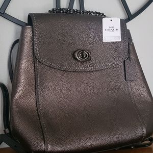 Coach Metallic Parker Backpack